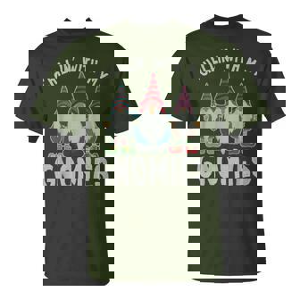 Chilling With My Gnomies Ugly Christmas Sweater Style T-Shirt - Thegiftio UK