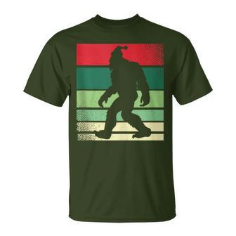 Christmas Bigfoot Ugly Christmas Sweater Bigfoot T-Shirt - Monsterry
