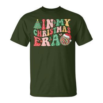 In My Christmas Era Santa Hat Xmas Family Women T-Shirt - Monsterry
