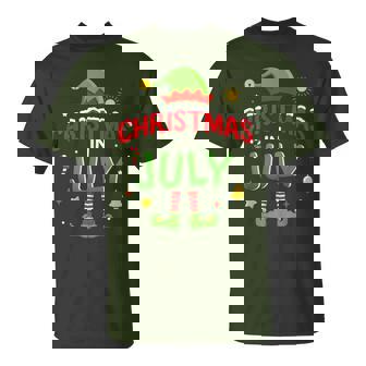 Christmas In July Elf For Summer Xmas T-Shirt | Mazezy