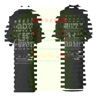 Christmas Naughty List Ugly Christmas Sweater T-Shirt - Seseable