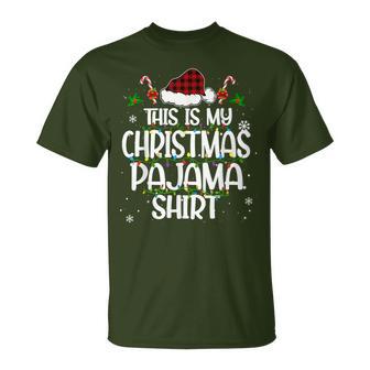This Is My Christmas Pajama Xmas Pjs T T-Shirt - Thegiftio UK