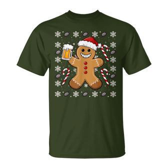 Christmas Christmas Santa Biscuit Beer T-Shirt - Geschenkecke