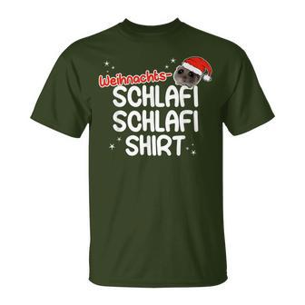 Christmas Sleep Sad Hamster Schlafi Schlafi T-Shirt - Geschenkecke