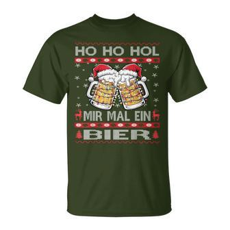 Christmas Women's Ho Ho Hol Mir Mal Ein Bier Xmas T-Shirt - Geschenkecke