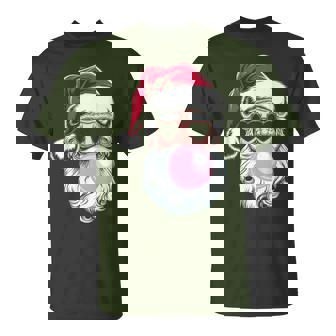 Cool Santa Christmas Blowing Bubble Gum Christmas 2025 T-Shirt - Monsterry