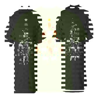 Cow Christmas Tree Ugly Christmas Sweater T-Shirt - Monsterry