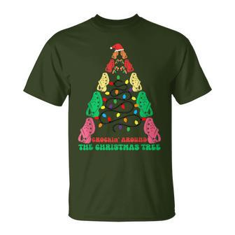 Crockin' Around The Christmas Tree Crocking Around T-Shirt - Thegiftio UK