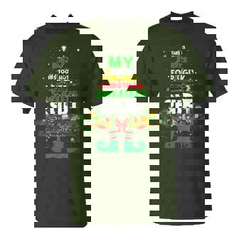 Elf Tree This Is My It's Too Hot For Ugly Christmas Sweaters T-Shirt - Thegiftio