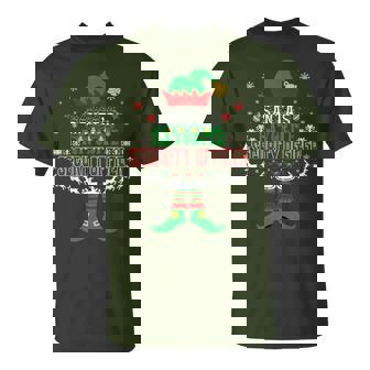 Elf Xmas Santa's Favorite Security Officer Ugly Sweater T-Shirt - Thegiftio UK