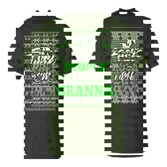 My Favorite People Call Me Granna Christmas Grandma T-Shirt - Monsterry