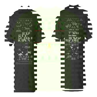 Feliz Navidad Mexican Spanish Ugly Christmas Sweater T-Shirt - Monsterry