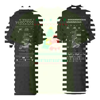 Adult Santa's Whale Tail Thongs Ugly Christmas Sweater T-Shirt - Thegiftio