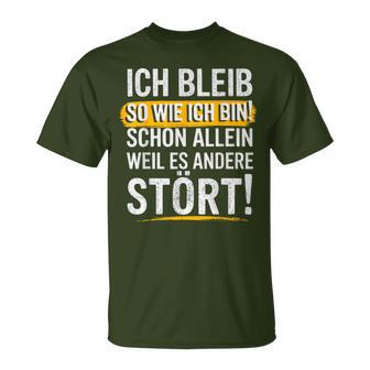 Christmas Ich Bleib So Wie Ich Bin Bin Ich Bleib T-Shirt - Geschenkecke