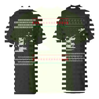 Duck Hunting Ugly Christmas Sweater Reindeer Hunters T-Shirt - Monsterry
