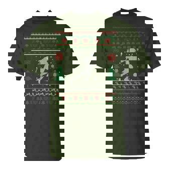 Lacrosse Ugly Christmas Sweater Santa T-Shirt | Mazezy