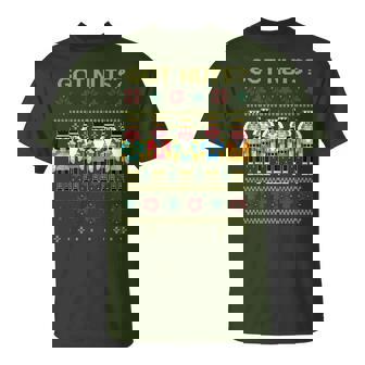 Nutcracker Ugly Christmas Sweater Meme Got Nuts T-Shirt - Seseable