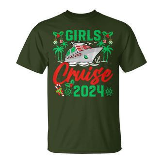 Girls Cruise 2024 Christmas Holiday Cruise Ship Vacation T-Shirt - Monsterry