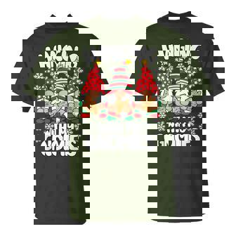 Hanging With My Gnomies Christmas Gnomes Xmas Family T-Shirt | Mazezy