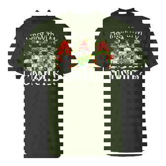 Hanging With My Gnomies Family Christmas Pajamas Women T-Shirt | Mazezy