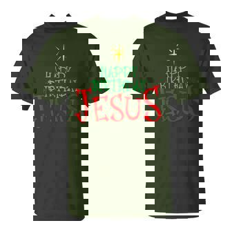 Happy Birthday Jesus Christmas Happy Birthday Jesus T-Shirt - Monsterry