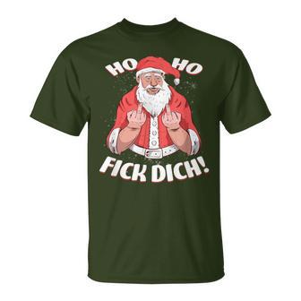 Ho Ho Fick Dich Christmas I Anti Christmas T-Shirt - Geschenkecke