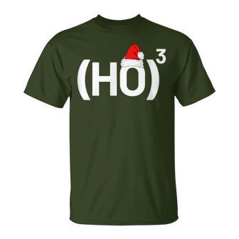 Ho3 Maths Physics Nerd Informatik Ho Hoch 3 Christmas T-Shirt - Geschenkecke