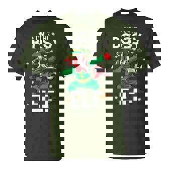 I'm The Bossy Elf Unicorn Big Sister Mom & Wife Christmas T-Shirt - Monsterry