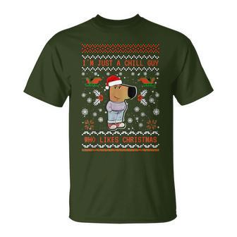 I'm Just A Chill Guy Who Likes Christmas My New Character T-Shirt - Thegiftio UK