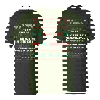 This Is My Its Too Hot For Ugly Christmas Sweater Louisiana T-Shirt - Thegiftio