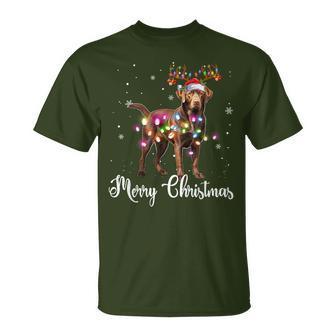 Labrador Retriever Christmas Reindeer Dog Lover T-Shirt - Geschenkecke