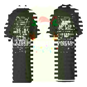 Most Likely To Nap On Christmas Xmas T-Shirt | Seseable UK
