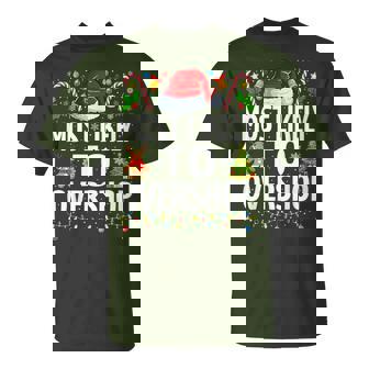 Most Likely To Overshop Christmas Family Christmas T-Shirt - Thegiftio