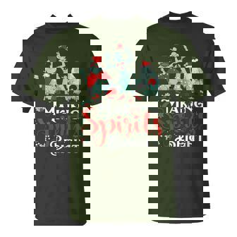 Making Spirits Bright Retro Ghost Christmas Costumes T-Shirt - Thegiftio UK