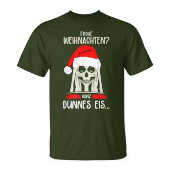 Merry Christmas Ganz Dünnes Eis Ich Hasse Weihnachten S T-Shirt - Geschenkecke