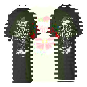 Mr And Mrs Claus Couples Santa Christmas Lights Pajamas T-Shirt - Thegiftio UK