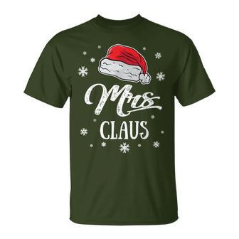 Mrs Mama Santa Claus Christmas Santa Hat Mum T-Shirt - Geschenkecke