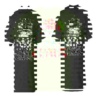 Nana Claus Christmas Lights Matching Family Xmas Pajama T-Shirt - Monsterry
