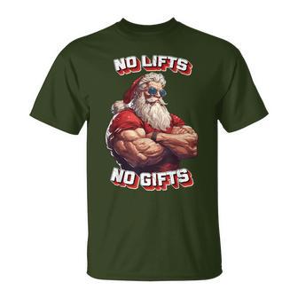 No Lifts No Buff Santa T-Shirt - Geschenkecke