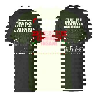 North Pole Correctional Christmas Criminally Insane Gone Elf T-Shirt - Thegiftio