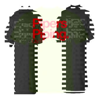 Pipers Piping Q11 Minimalist 12 Days Of Christmas T-Shirt - Monsterry