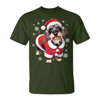 Rauhaardackel Dog Christmas T-Shirt - Geschenkecke