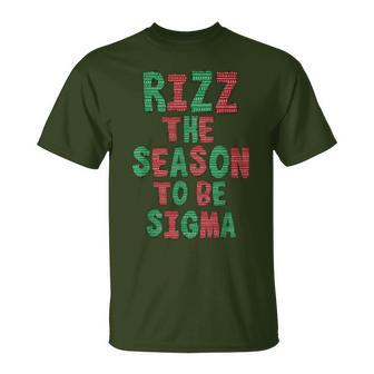 Rizz The Season Gen Alpha Slang Christmas Teacher T-Shirt - Thegiftio UK