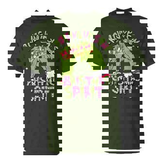 Rolling Up Some Christmas Spirit Xmas Santa Pajamas Holiday T-Shirt - Thegiftio