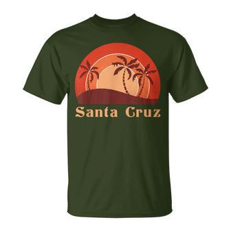 Santa Cruz Ca California 70S 80S Retrointage T-Shirt - Seseable