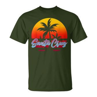 Santa Cruz Ca California Retro Sunset T-Shirt - Geschenkecke