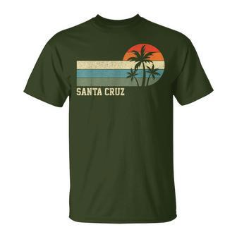 Santa Cruz Ca California Retro Surfing T-Shirt - Geschenkecke