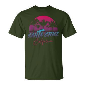 Santa Cruz Ca Retroaporwave 80S 90S T-Shirt - Geschenkecke