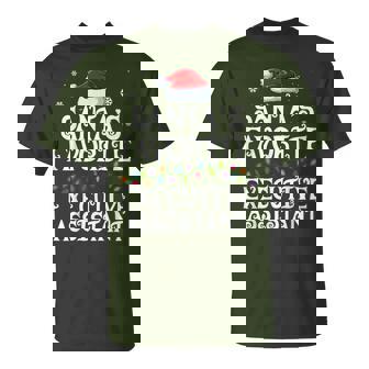 Santa's Favorite Executive Assistant Ugly Christmas Sweater T-Shirt - Monsterry