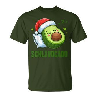 Schlavocado Official Pyjamas Sleep Avocado Christmas T-Shirt - Geschenkecke